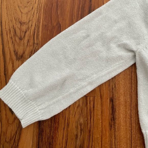 Mimi & Maggie Silver Metallic Cardigan Size 2T - Picture 4 of 7